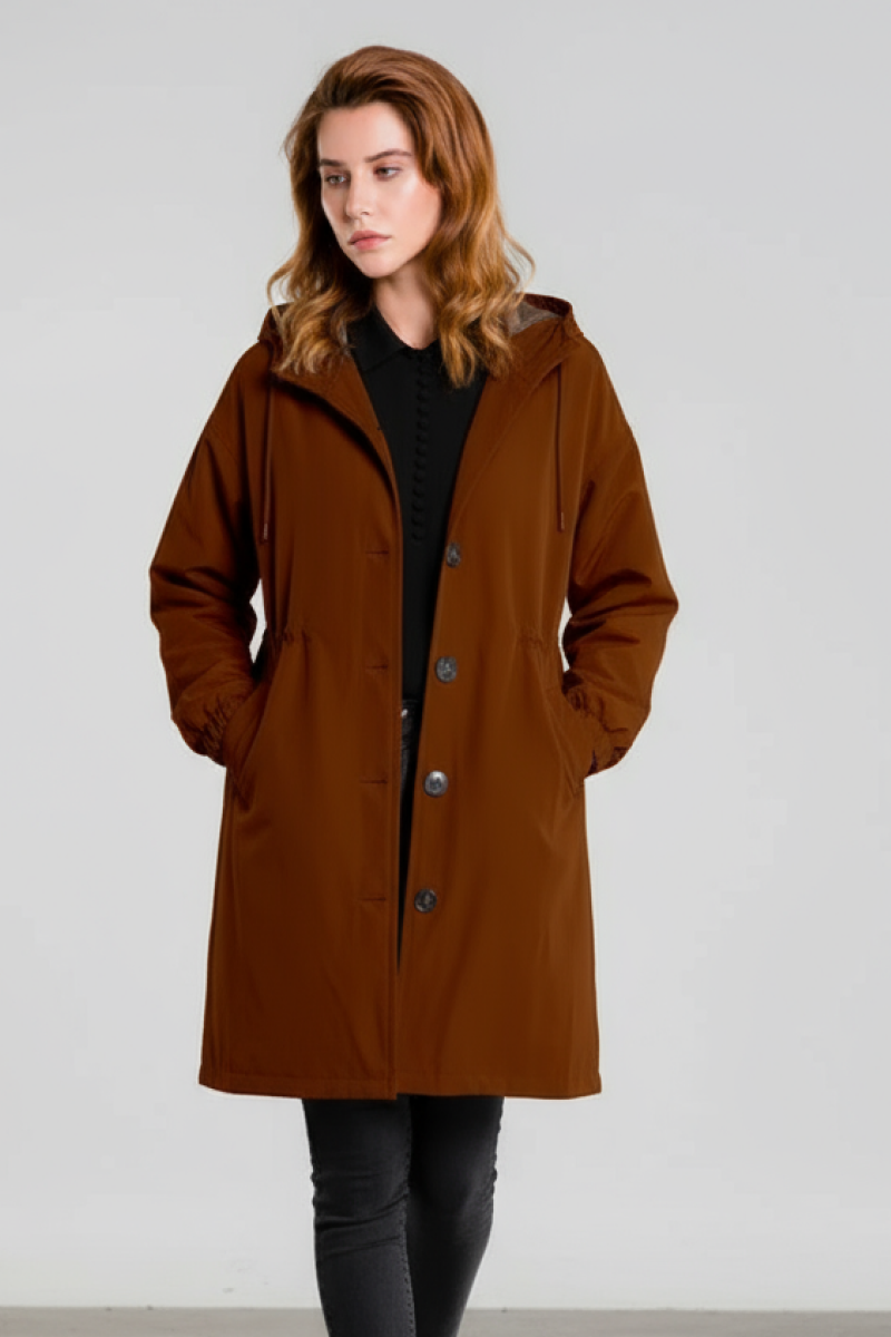 BURNT BROWN WINDBREAKER